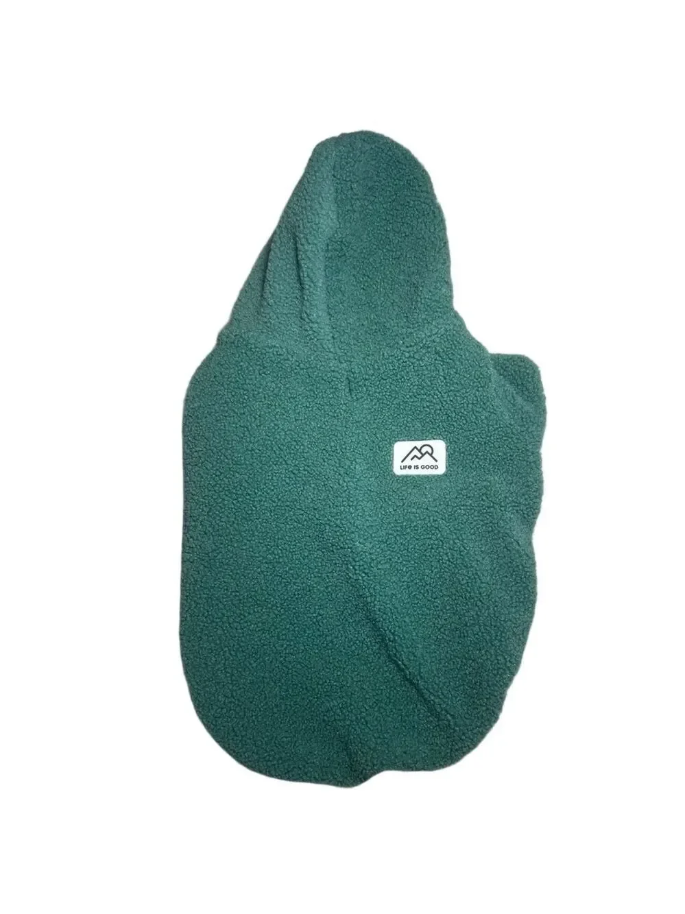 Life Is Good Sherpa Dog Hoodie Jacket – Sage Green – Medium – Cozy Winter Coat